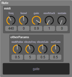 Screenshot of Faust Flute MIDI