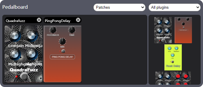 Screenshot of Pedalboard